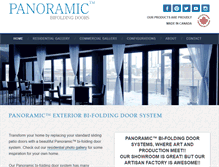 Tablet Screenshot of panoramicfoldingdoors.com
